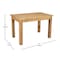 Flash Furniture Rectangle 30 in W, 46 in L, 30 in H, Pine Wood, Pinus Glabra, Light Natural XA-F-46X30-LN-GG - alternate 3
